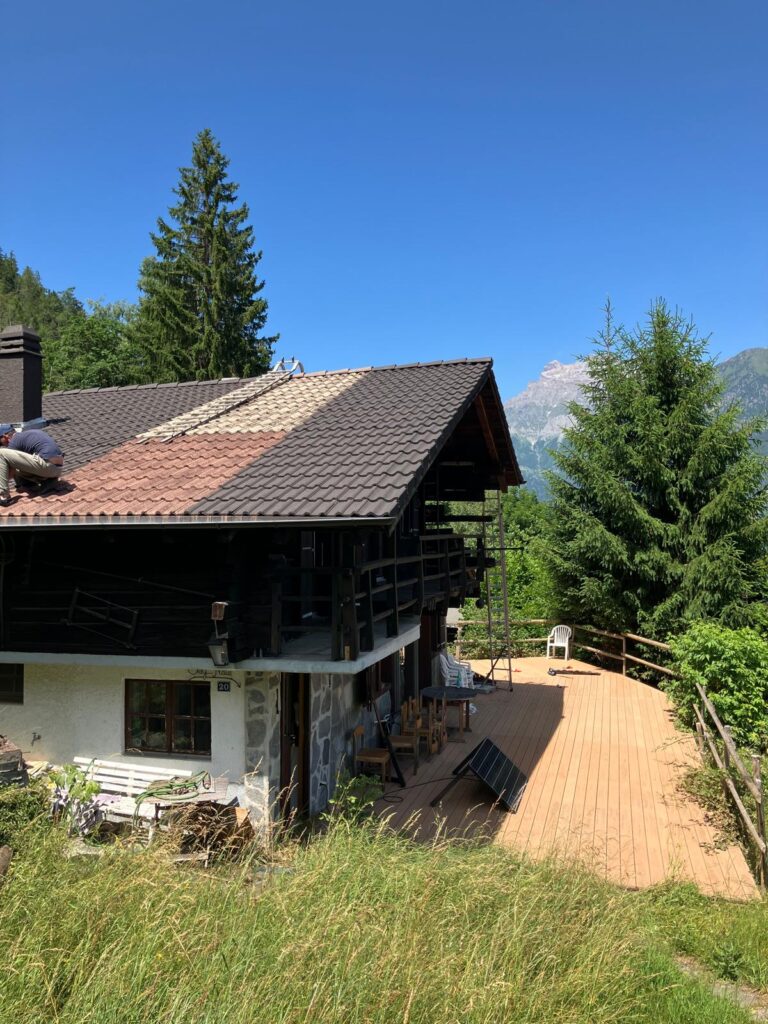 étancheite par résine toiture chalet montreux